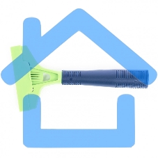 Скребок, лезвие 100мм, пластиковая ручка, 200мм Сибртех