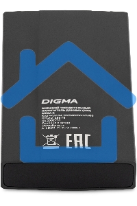 Внешний SSD Digma MEGA X, 256 GB, USB 3.2 Gen 2x2 Type-C, R/W 1800/1100, темно-серый