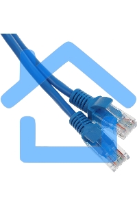 Патч-корд UTP Cablexpert кат.5e, 0.5м, литой, многожильный (синий)