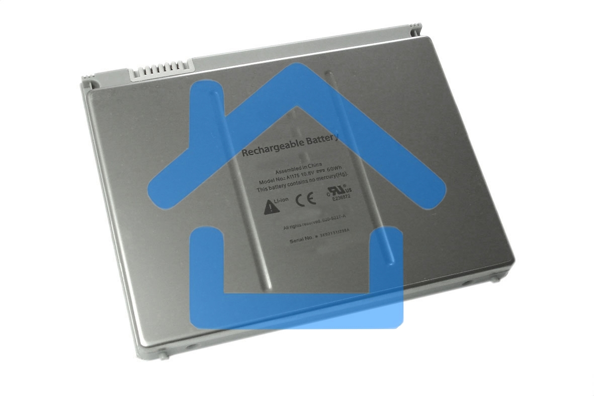 Аккумуляторная батарея для ноутбука Apple MacBook Pro A1175 A1150 5400mAh серебристый