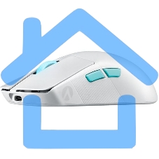 Мышь беспроводная/проводная ASUS ROG Harpe Ace Aim Lab Edition белый, 36000 dpi, радиоканал, Bluetooth, USB, кнопки - 5