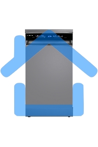 Посудомоечная машина Maunfeld MWF45331S, серебристый, 45 см, 10 компл., 49 дБ, класс A++