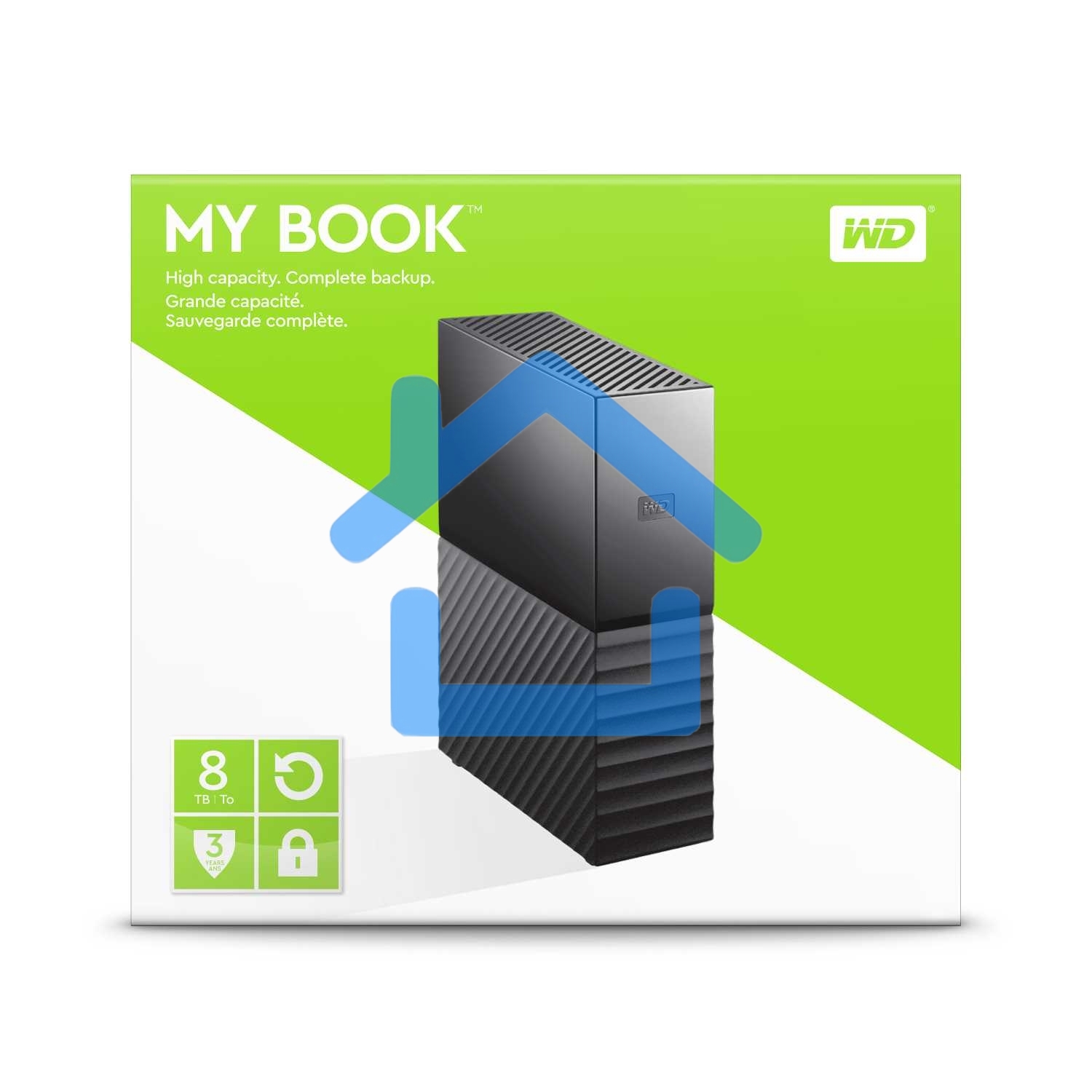 Внешний жесткий диск WD My Book (New) WDBBGb0080HBK-EESN 8ТБ 3,5