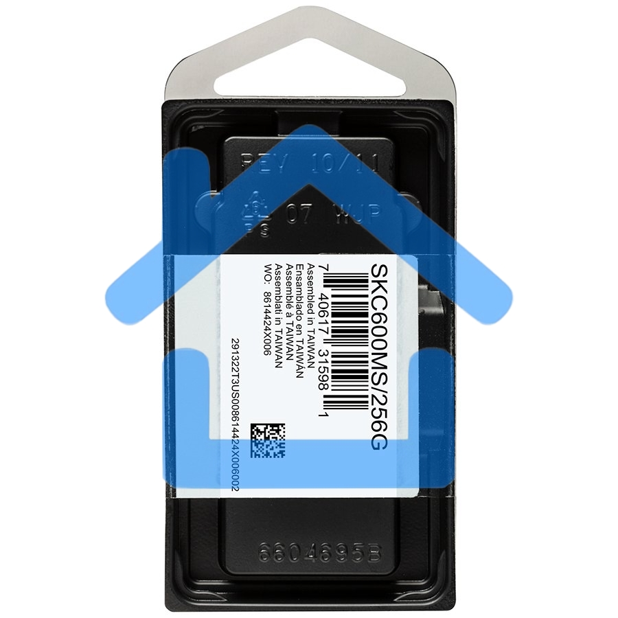 Накопитель SSD Kingston KC600, 256Gb, mSATA, R/W 550/500