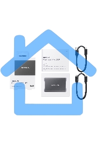 Внешний SSD Samsung T7, 2TB, USB 3.2 Gen 2 Type-C, R/W 1050/1000, титан