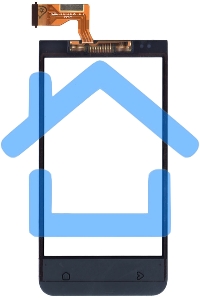 Сенсорное стекло (тачскрин) для HTC Desire 300, черное