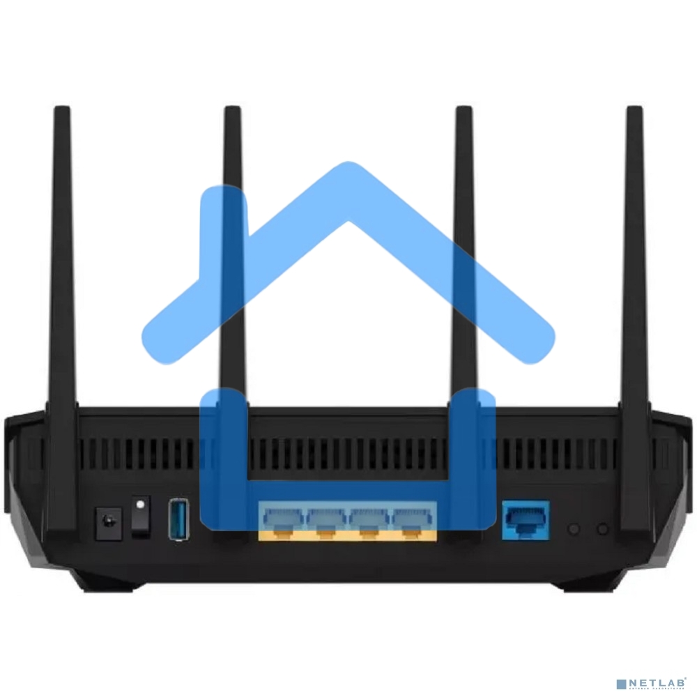 Маршрутизатор Asus RT-AX5400 AX5400 10/100/1000 компл.:устройство/крепления/адаптер черный (упак.:1шт)