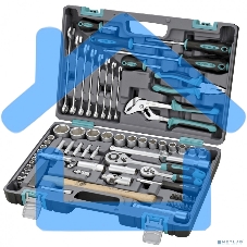 Набор инструментов STELS 141041/2'' 1/4'' CrV пластиковый кейс  76 предм.
