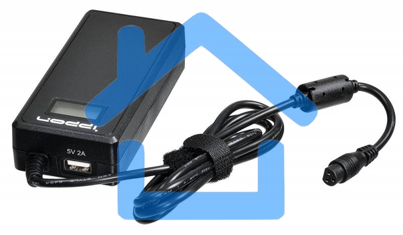 Блок питания Ippon D90U автоматический 90W 15V-19.5V 10-connectors 8A 1xUSB 2.1A от бытовой электросети LСD индикатор