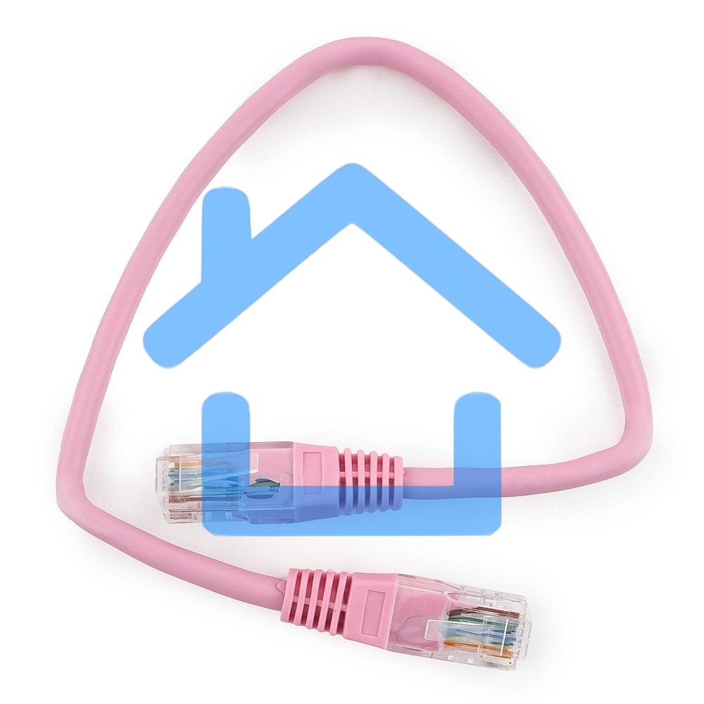 Патч-корд UTP Cablexpert кат.5e, 0.25м, литой, многожильный, розовый