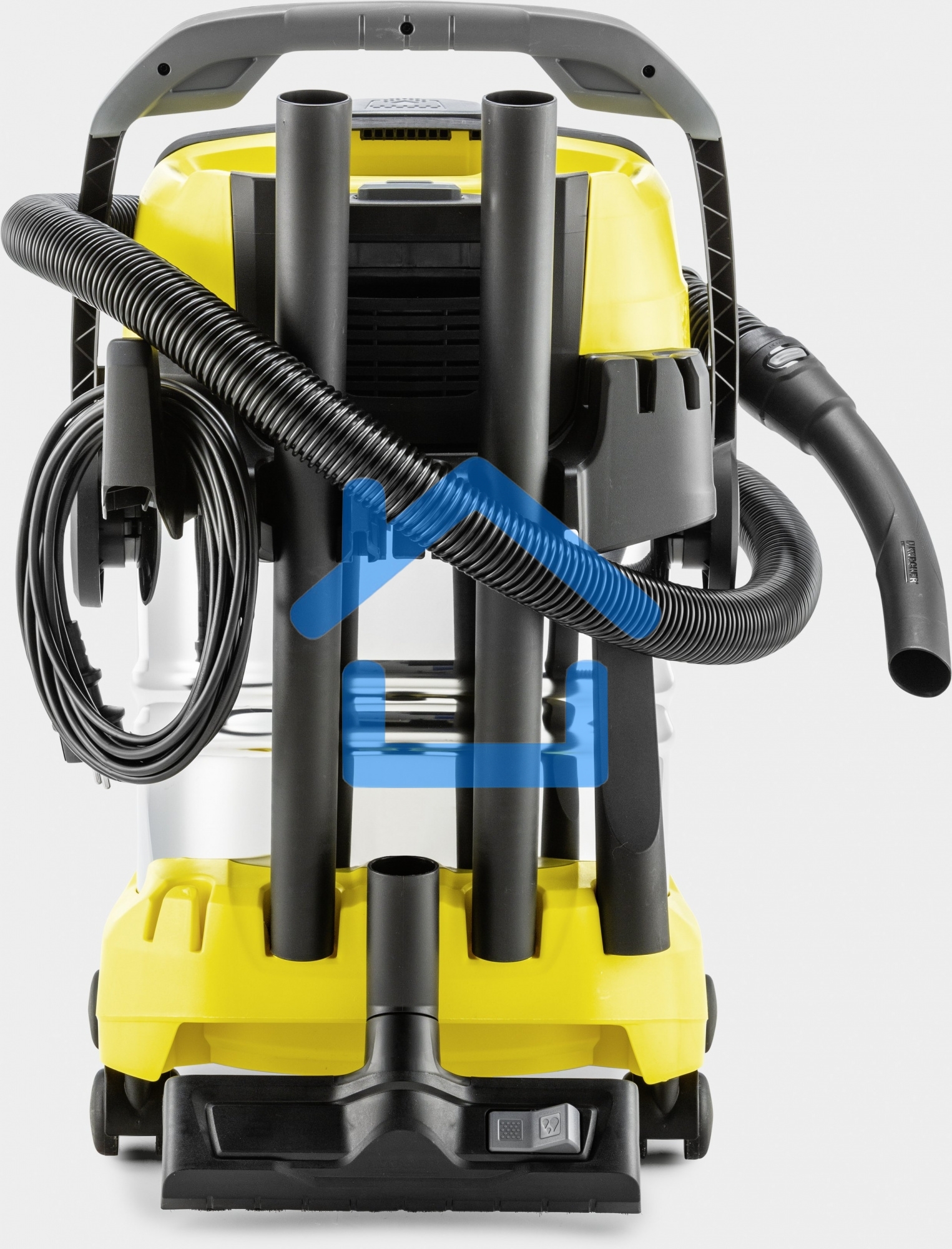 Строительный пылесос Karcher WD 5 S V-25/5/22 желтый, 1100 Вт, уборка сухая/сбор воды, пылесборник мешок/контейнер, 25 л