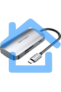 Мультифункциональный хаб Vention USB-C > USB 3.0x3/SD/TF/PD