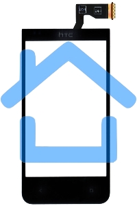 Сенсорное стекло (тачскрин) для HTC Desire 300, черное