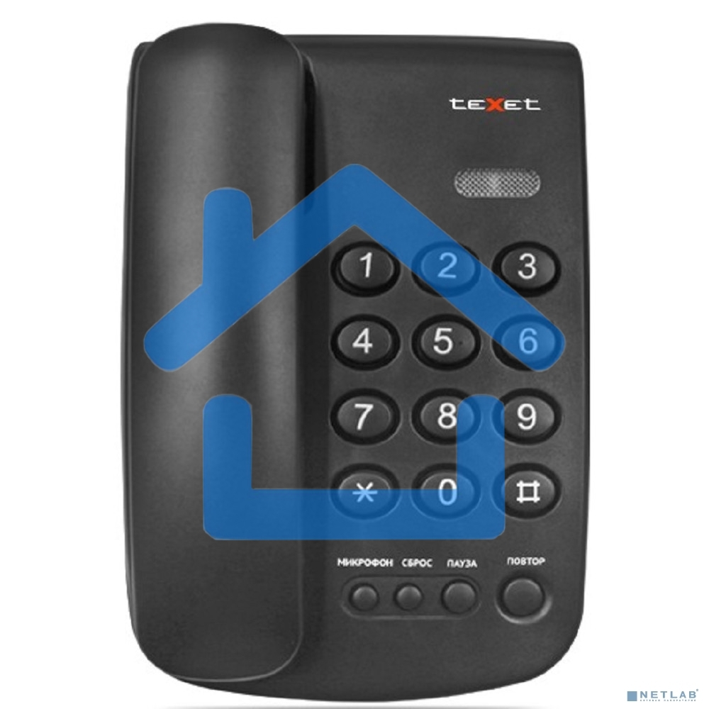 Проводной телефон teXet TX-241 черный