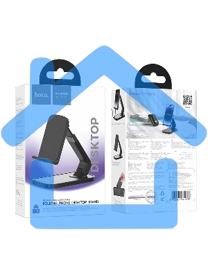 Настольный держатель для телефона Hoco HD8, складной, черный