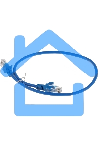 Патч-корд UTP Cablexpert кат.5e, 0.5м, литой, многожильный (синий)