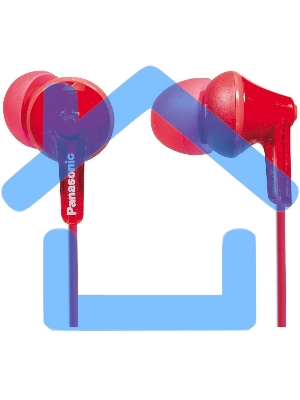 Наушники Panasonic RP-HJE125E-R красный 1.1м