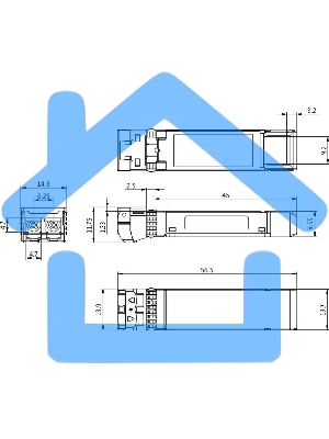 Трансивер Cisco Dual Rate 10/25GbASE-CSR SFP Module