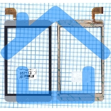 Сенсорное стекло (тачскрин) RP-468A-7.0 FPC-755-A1, серое