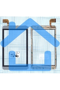 Сенсорное стекло (тачскрин) RP-468A-7.0 FPC-755-A1, серое