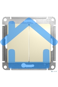 Механизм выключателя 2-кл. СП GLOSSA 10А IP20 10AX беж. SchE GSL000251