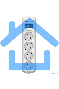 Сетевой фильтр Pilot mini 10м (4 розетки) белый (коробка)