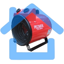 Тепловая пушка электрическая Ресанта ТЭП-3000К 3000Вт красный