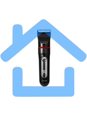 Машинка для стрижки волос Centek CT-2101 черный 3 Вт, LED, Li-Ion1200 до 3 часов, USB зарядка, 6 насадок