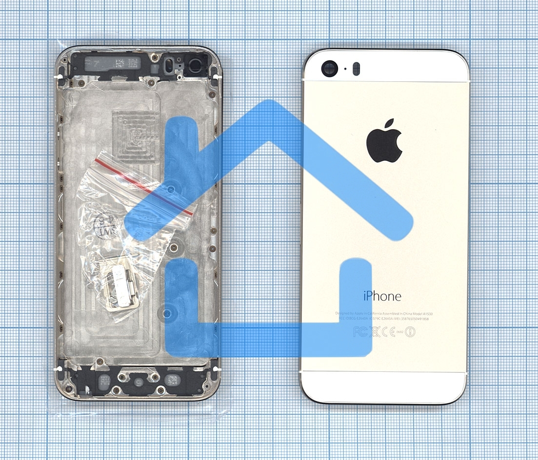 Задняя крышка для iPhone 5S золото