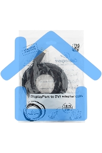 Кабель DisplayPort-DVI Gembird/Cablexpert 3м, 20M/19M, черный, экран, пакет(CC-DPM-DVIM-3M)