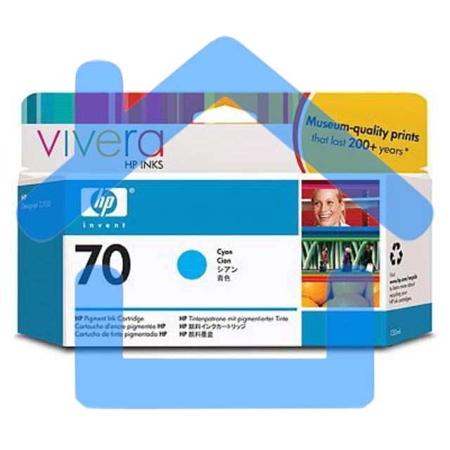 Картридж струйный HP №70 C9452A голубой для HP DJ Z2100/Z3100 (130мл)