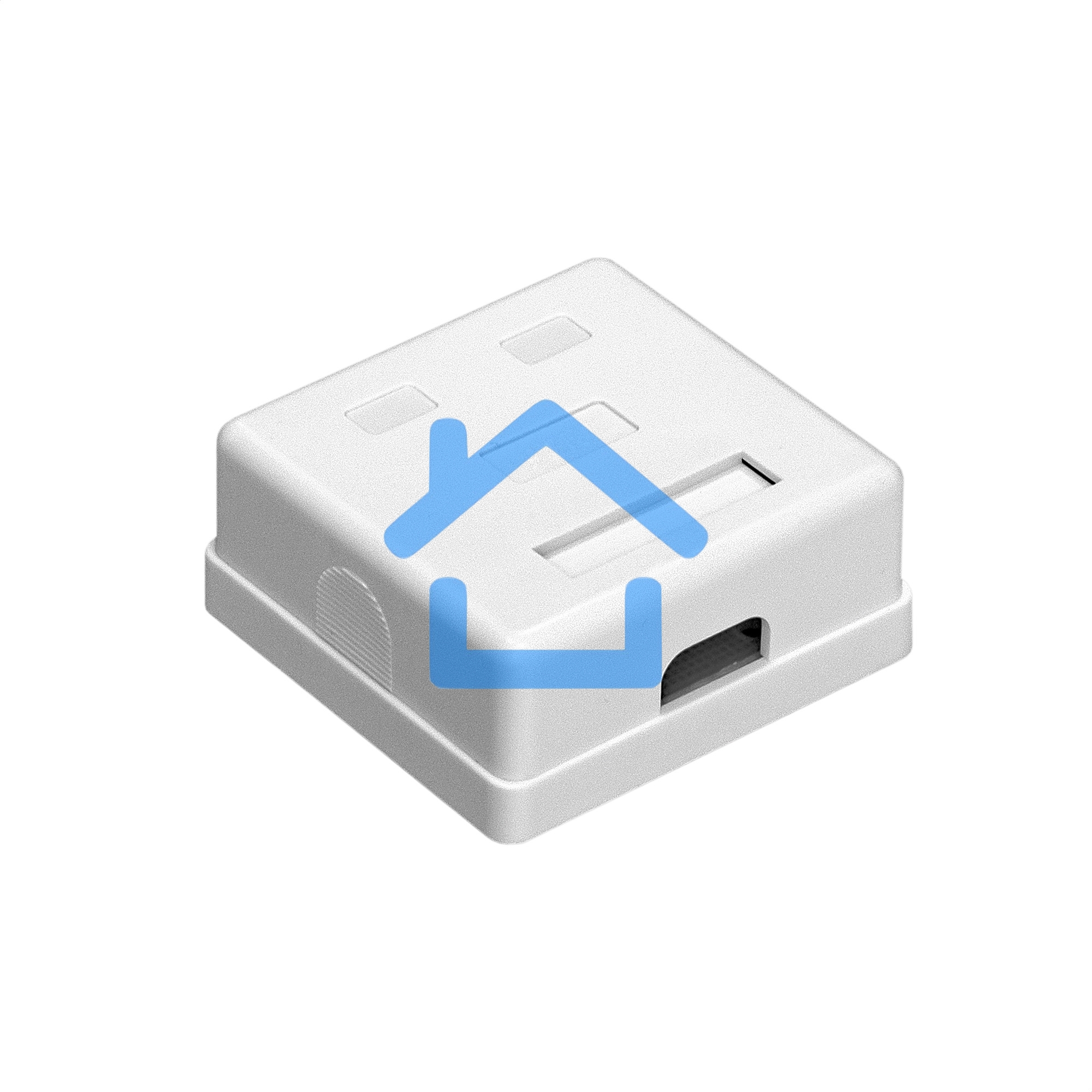 Розетка внешняя двойная ExeGate SM2-RJ45-C5 RJ-45 кат.5/5E UTP Krone/110