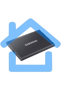Внешний SSD Samsung T7, 2TB, USB 3.2 Gen 2 Type-C, R/W 1050/1000, титан