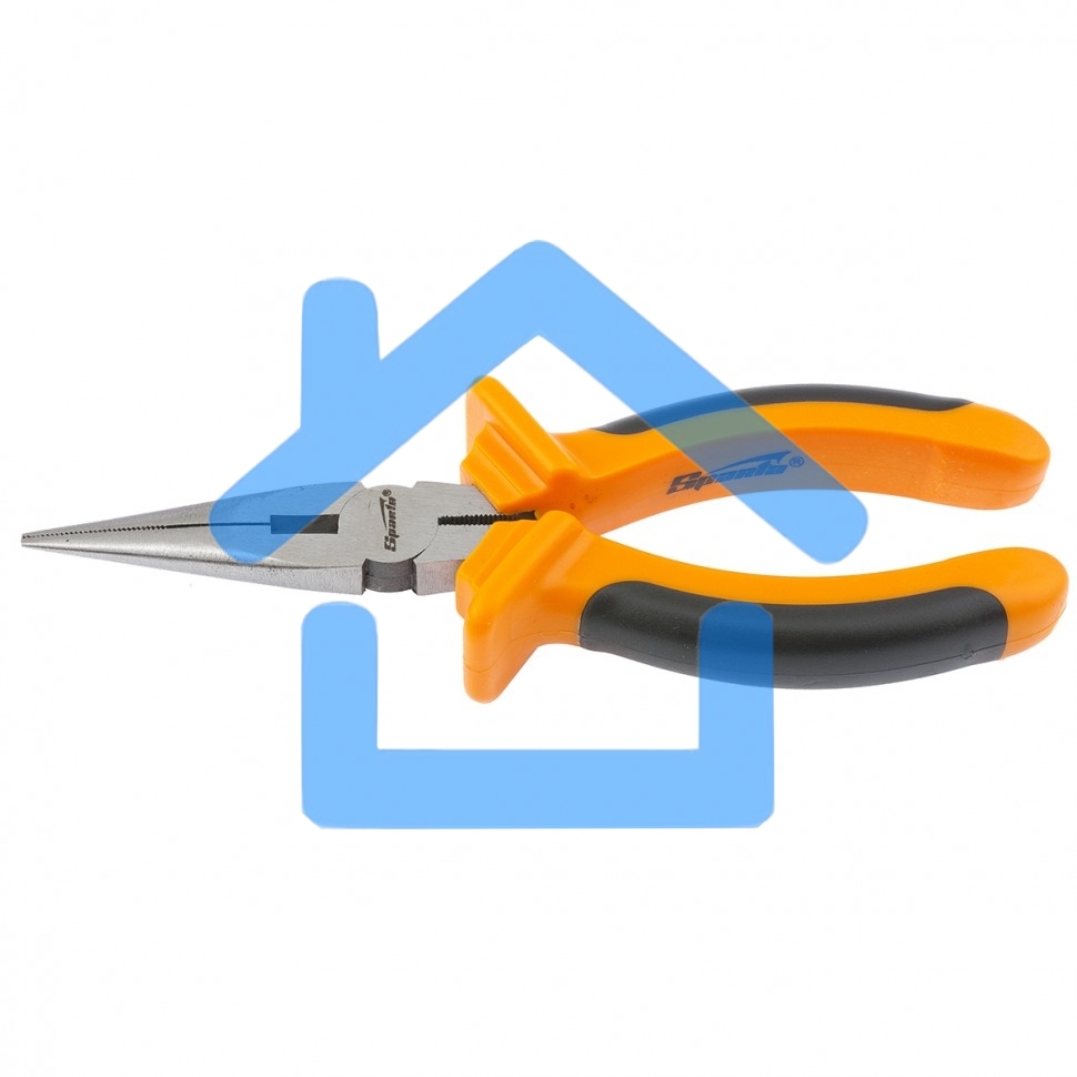 Длинногубцы, Comfort, 180 мм, прямые шлифованные, двухкомпонентные рукоятки Sparta