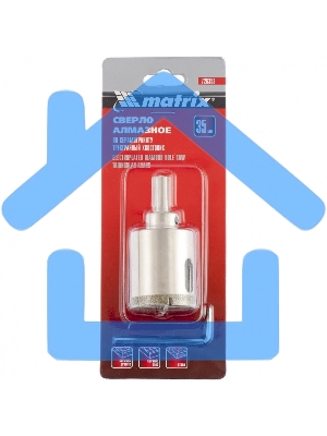 Сверло Matrix алмазное по керамограниту, 35 х 67 мм