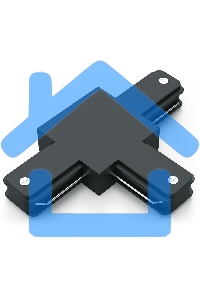 Коннектор для трековых шинопроводов Gauss (T) черный