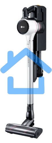 Пылесос вертикальный LG A9N-PRIME белый, питание от аккумулятора, 160 Вт, уборка сухая, пылесборник 0.44 л, работа от АКБ max 50 мин