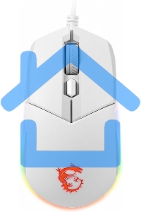 Мышь проводная MSI Clutch GM11 белый оптическая (5000dpi) USB (5but)