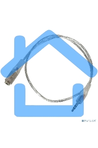 Кабель-удлинитель аудио Buro Jack/Plug 3.5мм (f) 1м. прозрачный