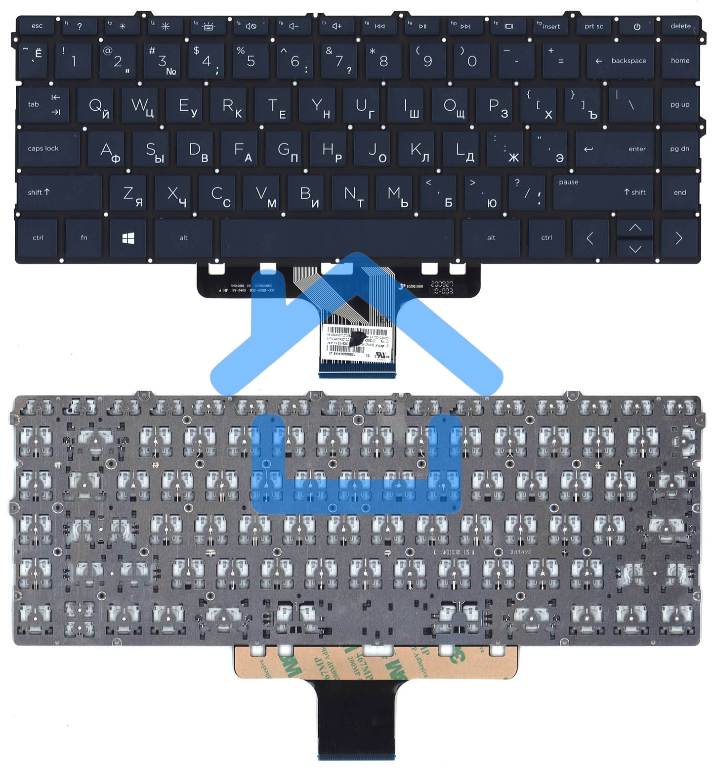 Клавиатура для ноутбука HP Pavilion 14-DV 14-DW синяя