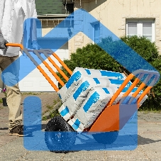 Тележка ручная 2-х колесная Сибртех усиленная, г/п 250кг, откидная платформа 530х400мм