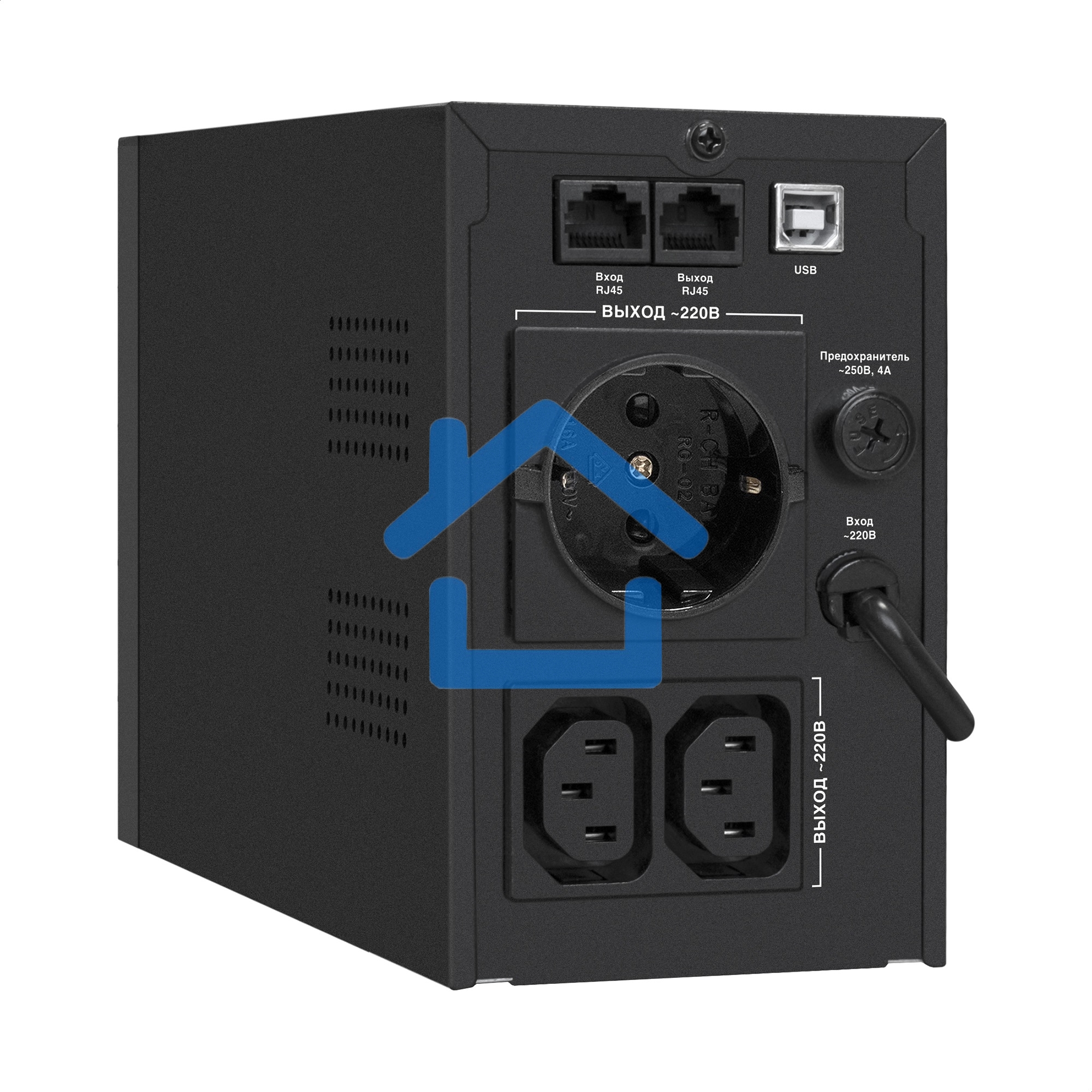 Источник бесперебойного питания ExeGate SpecialPro Smart LLB-1000.LCD.AVR.1SH.2C13.RJ.USB <1000VA/550W, LCD, AVR, 1*Schuko+2*C13, RJ45/11,USB, металлический корпус, черный>
