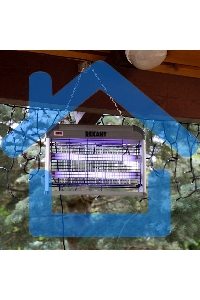 Антимоскитная лампа Rexant 2х10Вт, 220В (R80)