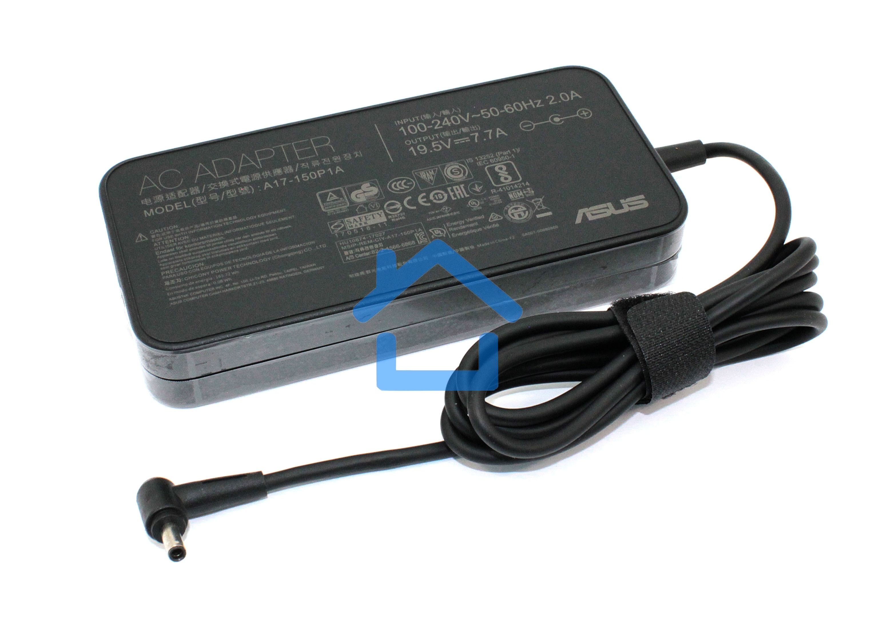 Блок питания (сетевой адаптер) для ноутбуков Asus 19.5V 7.7A 150W 4.5x3.0mm pin