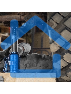 Домкрат гидравлический бутылочный телескопический, 8 т, подъем 180-410 мм Stels