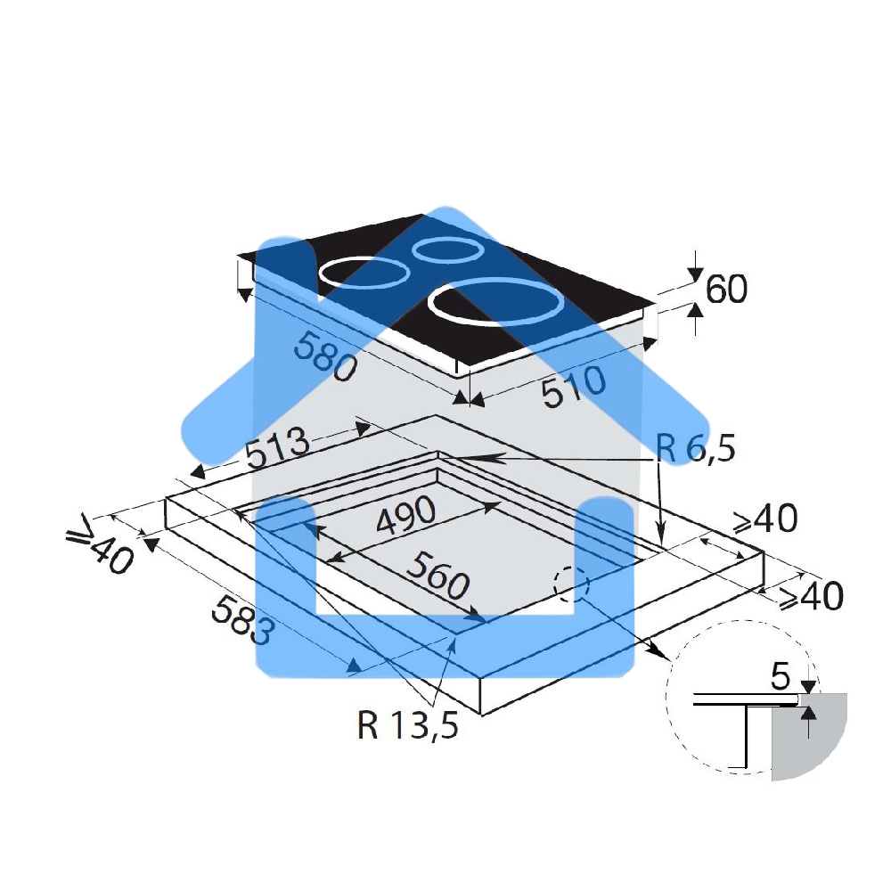 Индукционная варочная панель Brandt, 4 варочных зоны, 14 уровней мощности, индикация остаточного тепла, таймер, Ultraboost, белый