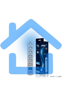 Сетевой фильтр ZIS Фильтр Pilot - S 5 евро, 1 росс. 10 м