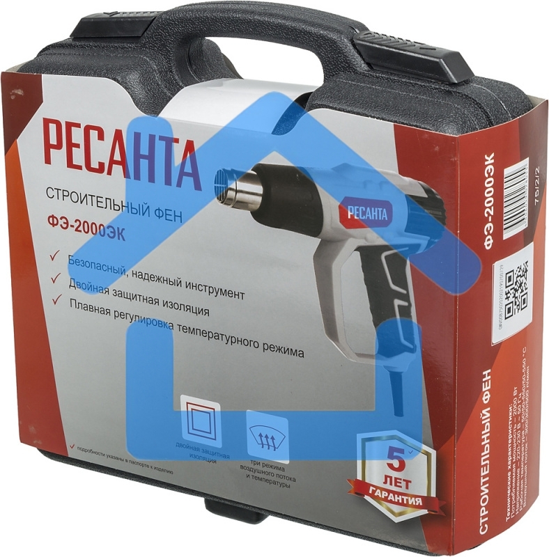 Технический фен Ресанта ФЭ-2000ЭК 2000Вт темп.50/50-550/50-550С