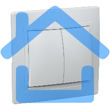 Выключатель Iek EVK20-K01-10-DM ВС10-2-0-КБ 2кл 10А КВАРТА (белый)