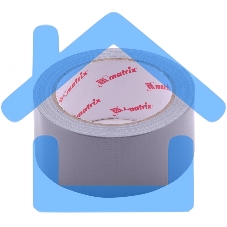 Лента армированная Matrix, влагостойкая, 48мм х 25м, серебристая